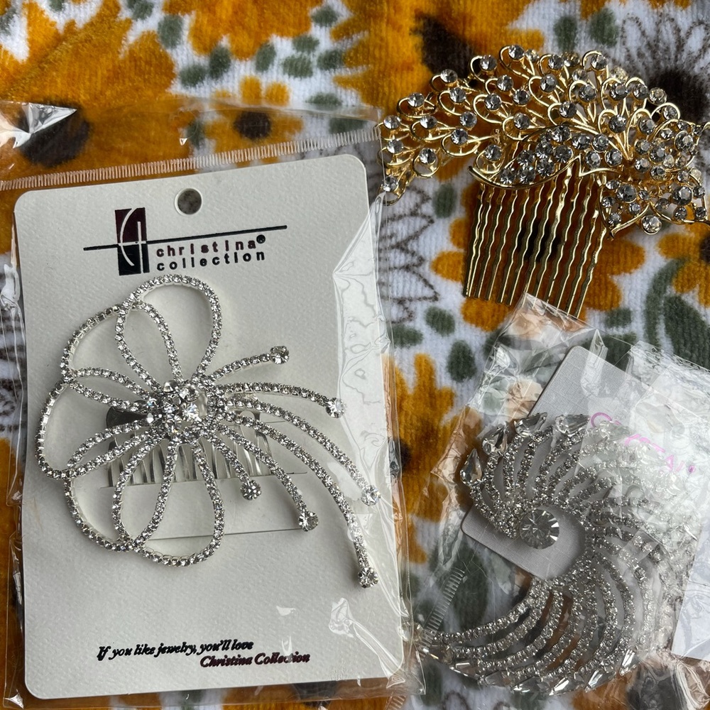 3 Jewelry Hair pins